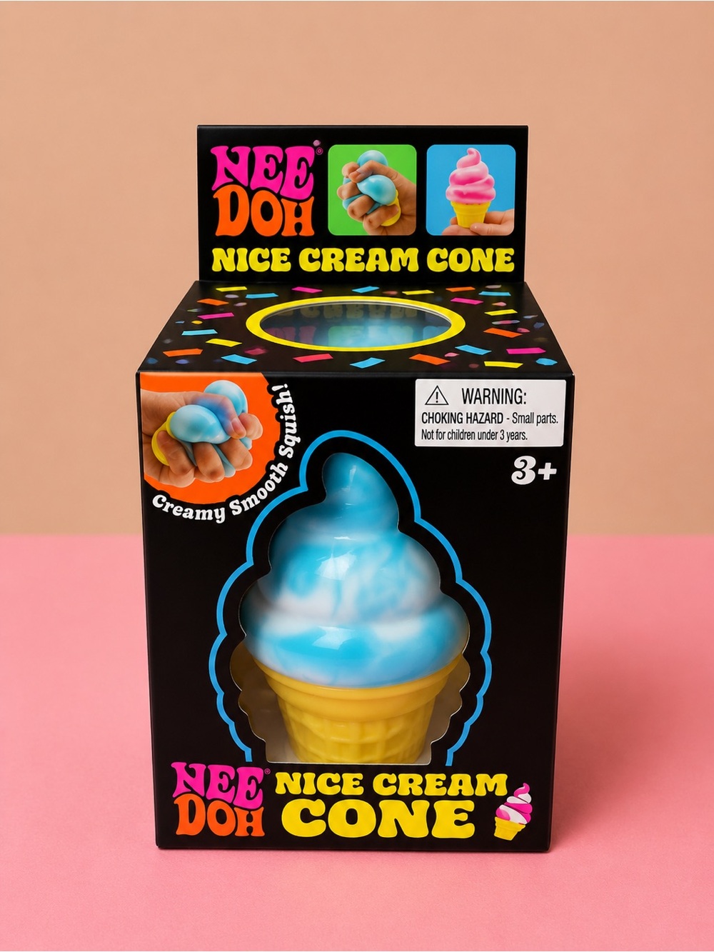 NEEDOH Nice Cream Cone squishy Toy - Blue & Yellow